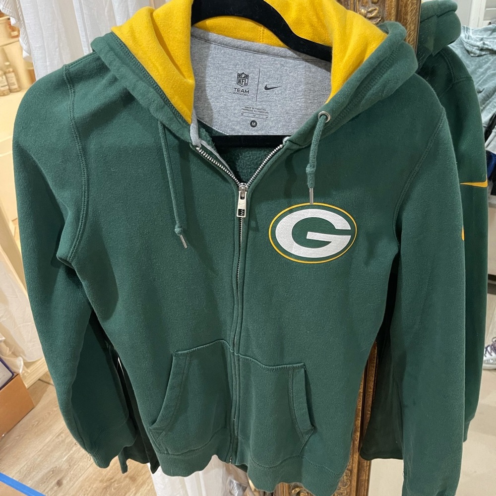 Greenbay packers zip up hoodie